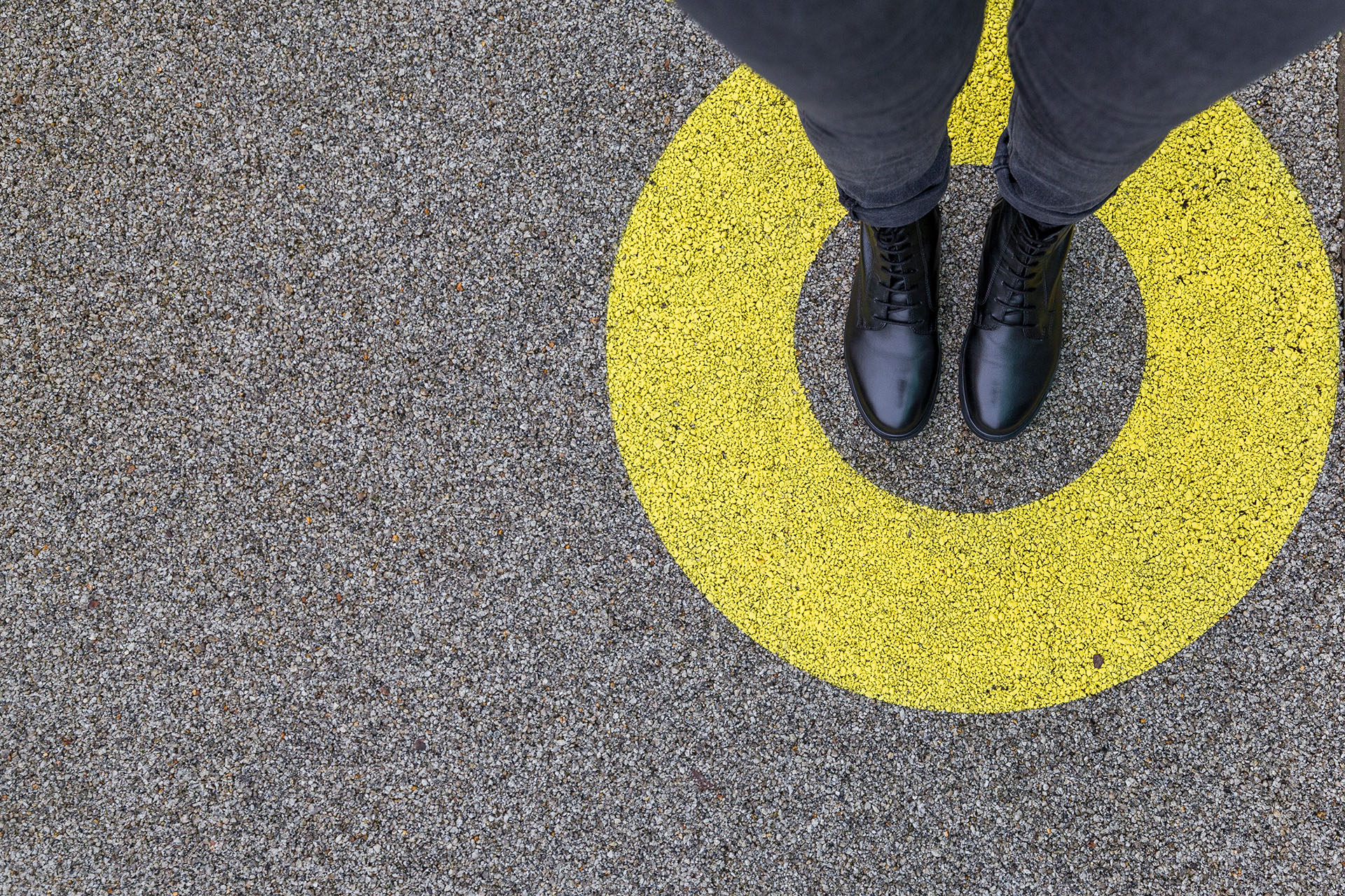 Customer standing at the centre of a decision-making journey surrounded by potential influences and touchpoints